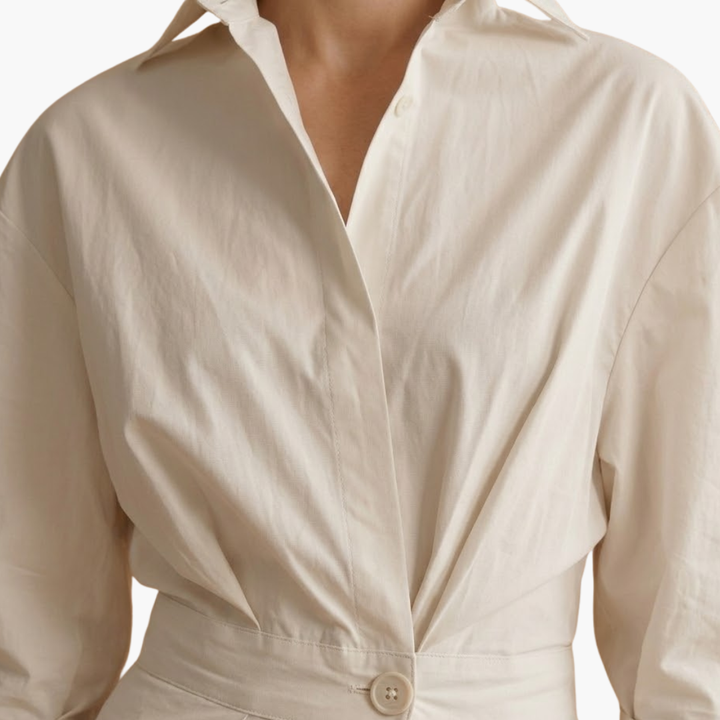 Edelweiss | Women's Long Button Front Shirt Dress