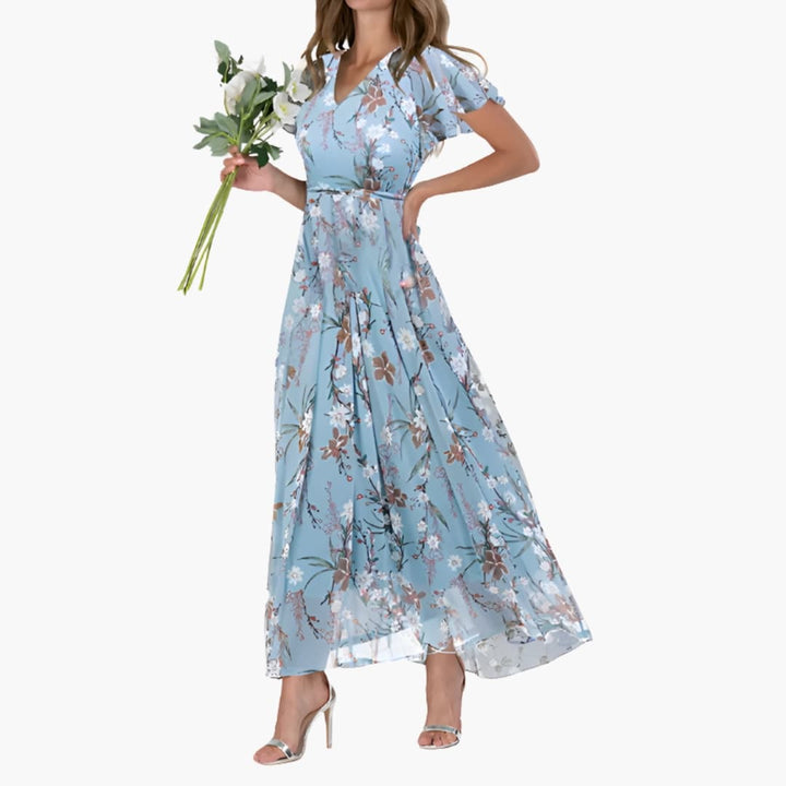 Donatella | Women's Round Neck Sleeveless Midi Dress