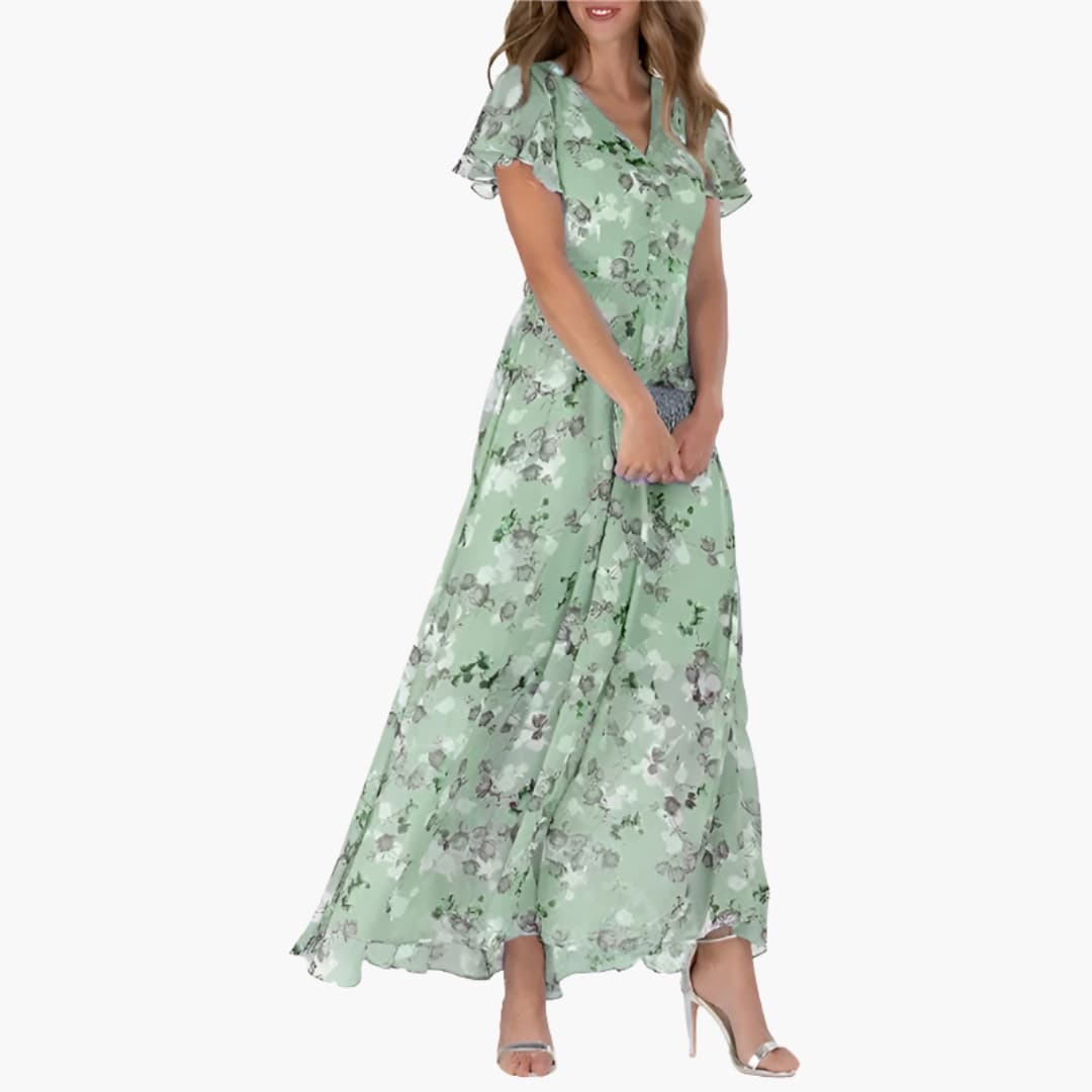 Donatella | Women's Round Neck Sleeveless Midi Dress