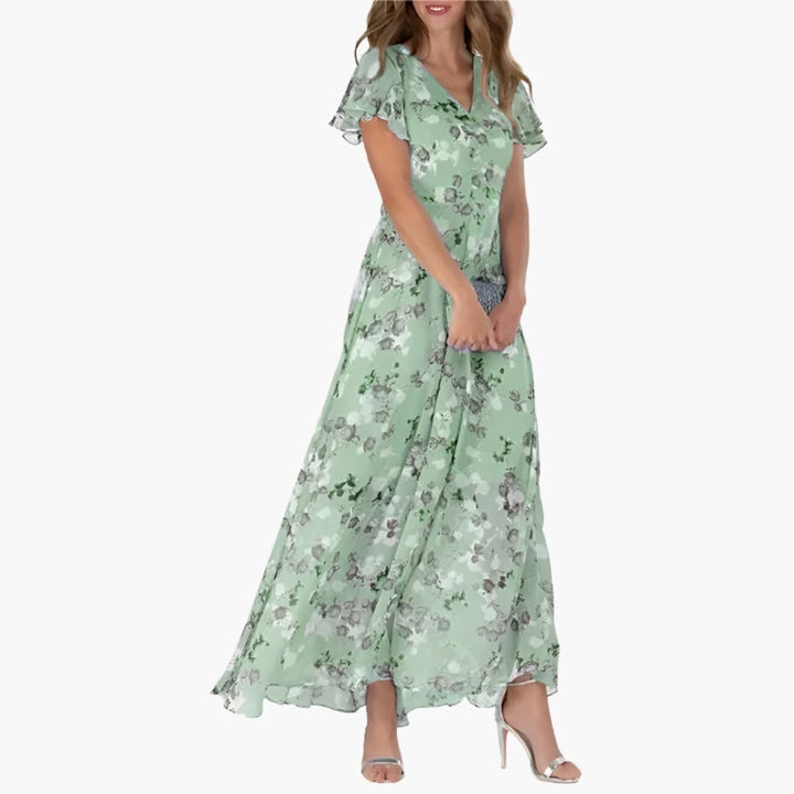 Donatella | Women's Round Neck Sleeveless Midi Dress
