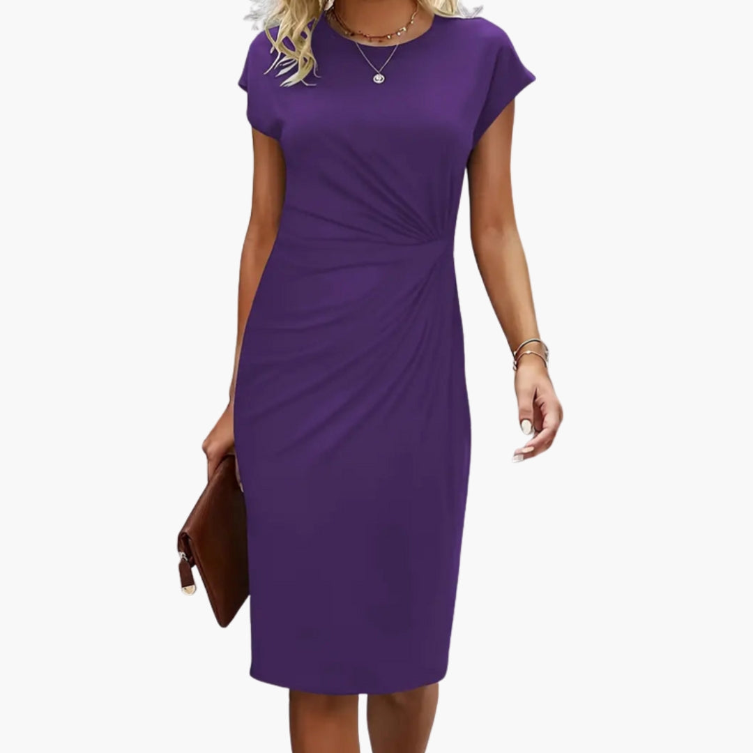 Annunciata | Women's Round Neck Midi Dress