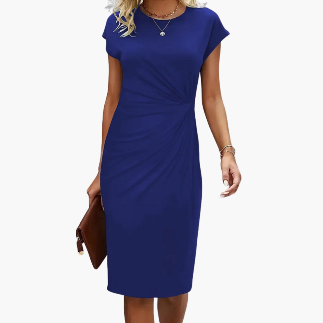 Annunciata | Women's Round Neck Midi Dress