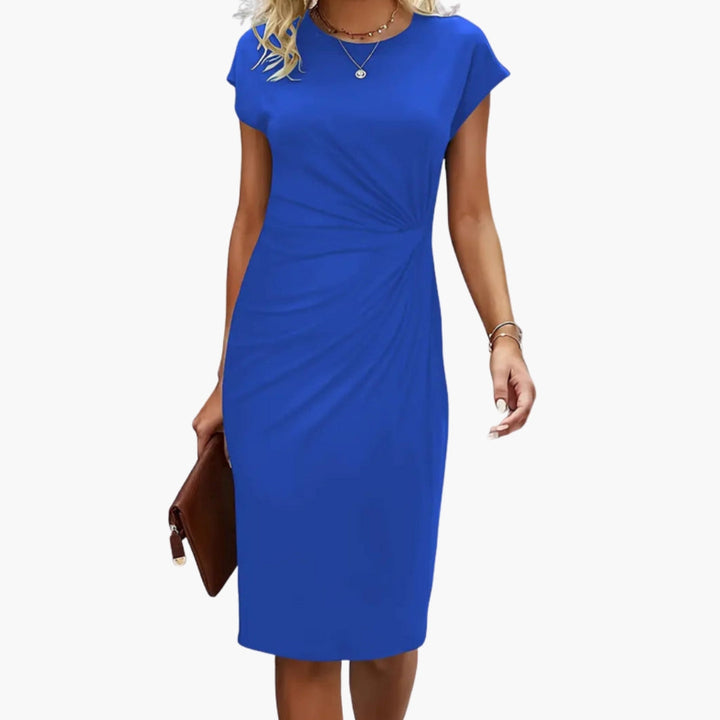 Annunciata | Women's Round Neck Midi Dress