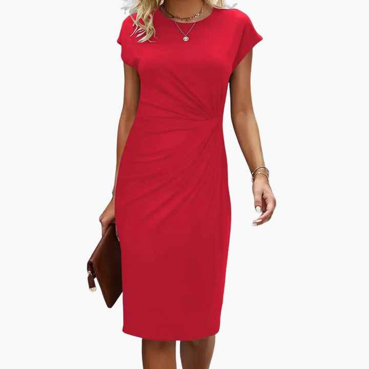 Annunciata | Women's Round Neck Midi Dress