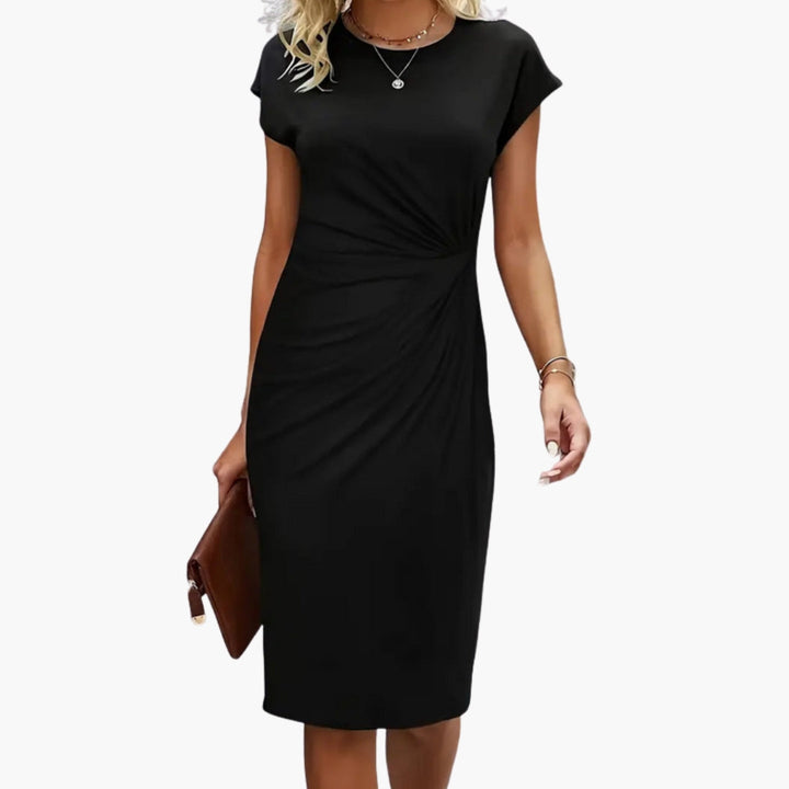 Annunciata | Women's Round Neck Midi Dress