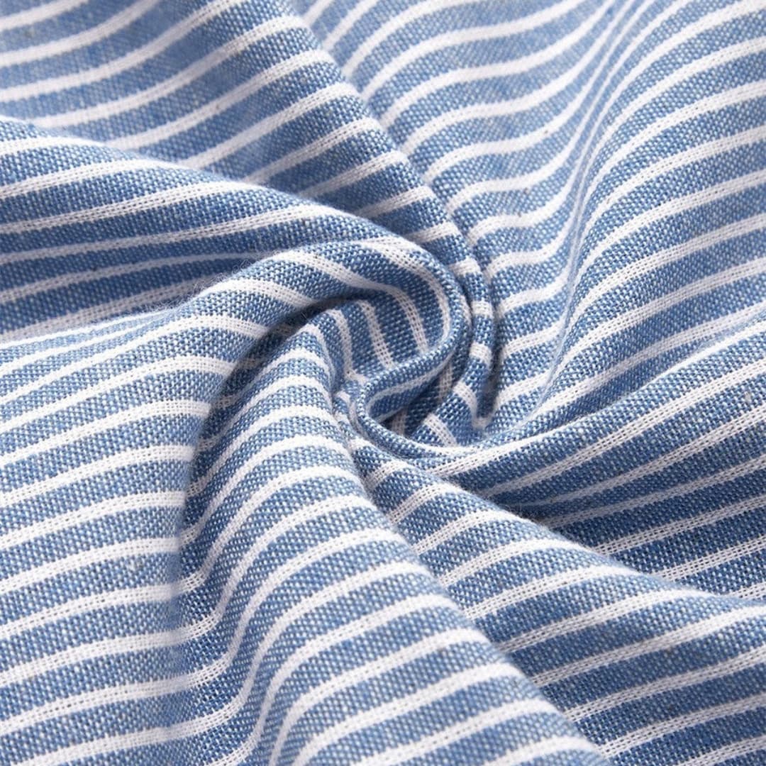 Filomena | Women's Striped Button Front Midi Dress