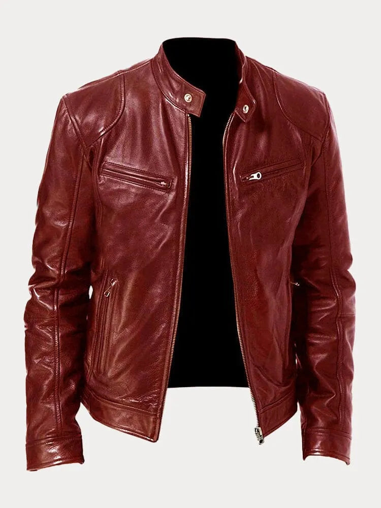 Kennedy | Men's Leather Moto Jacket