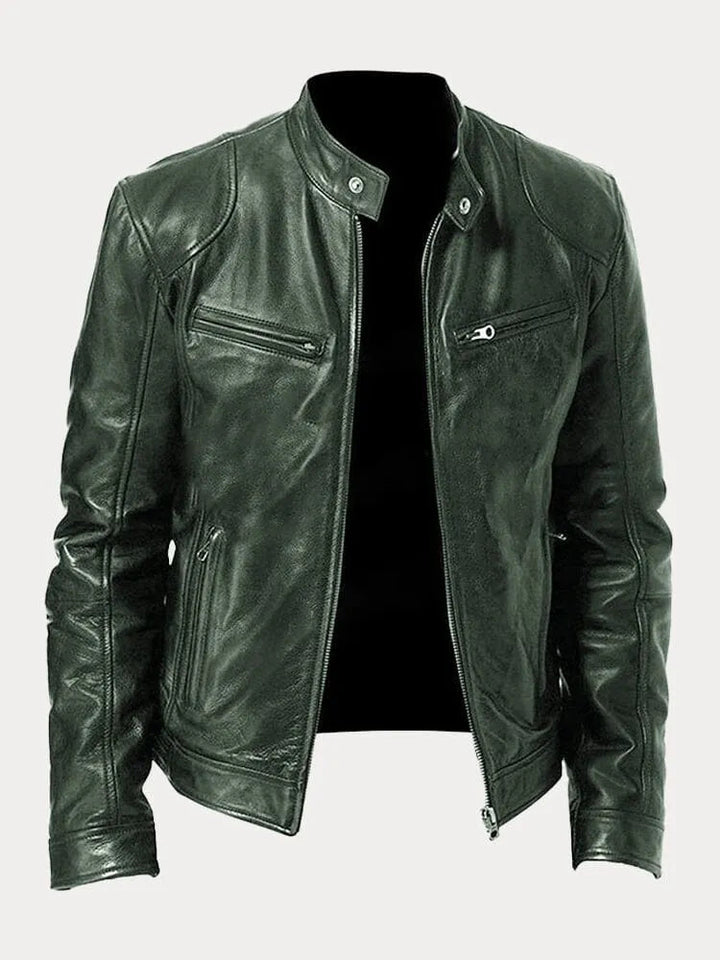 Kennedy | Men's Leather Moto Jacket
