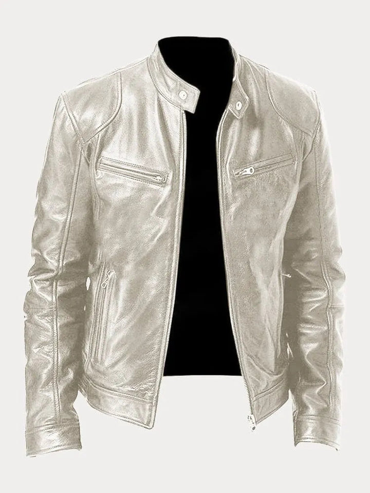Kennedy | Men's Leather Moto Jacket