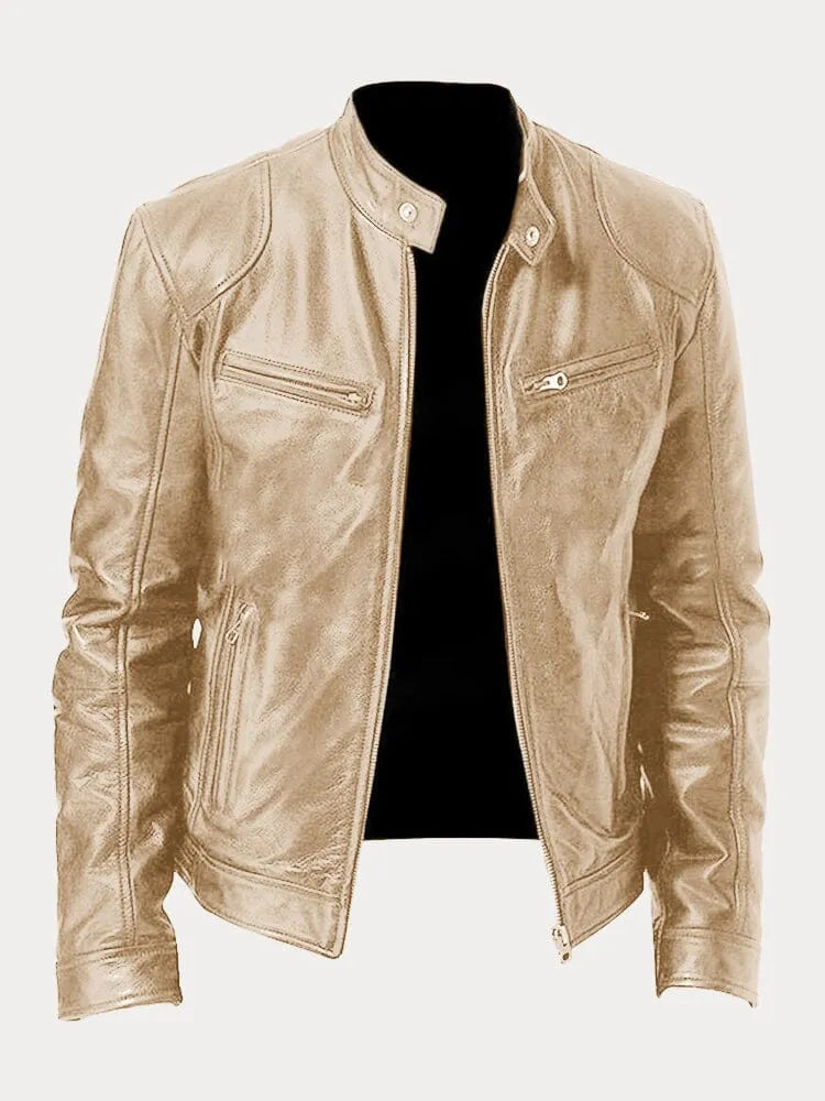 Kennedy | Men's Leather Moto Jacket