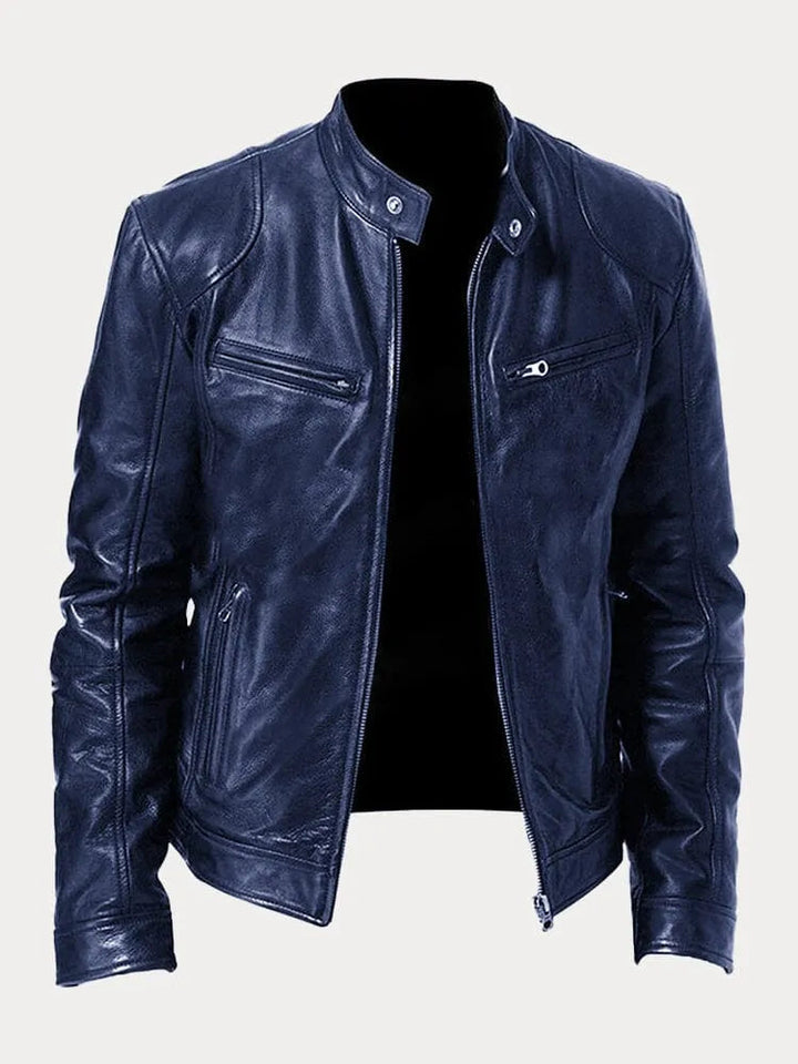 Kennedy | Men's Leather Moto Jacket