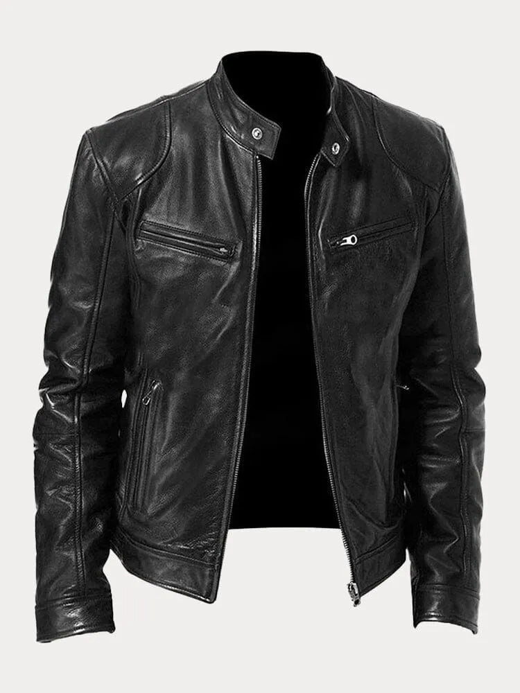 Kennedy | Men's Leather Moto Jacket