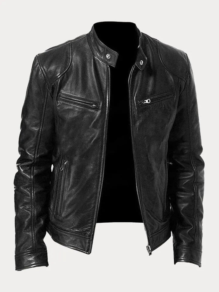 Kennedy | Men's Leather Moto Jacket