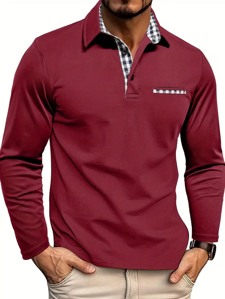 Declan | Men's Long Sleeve Polo Shirt