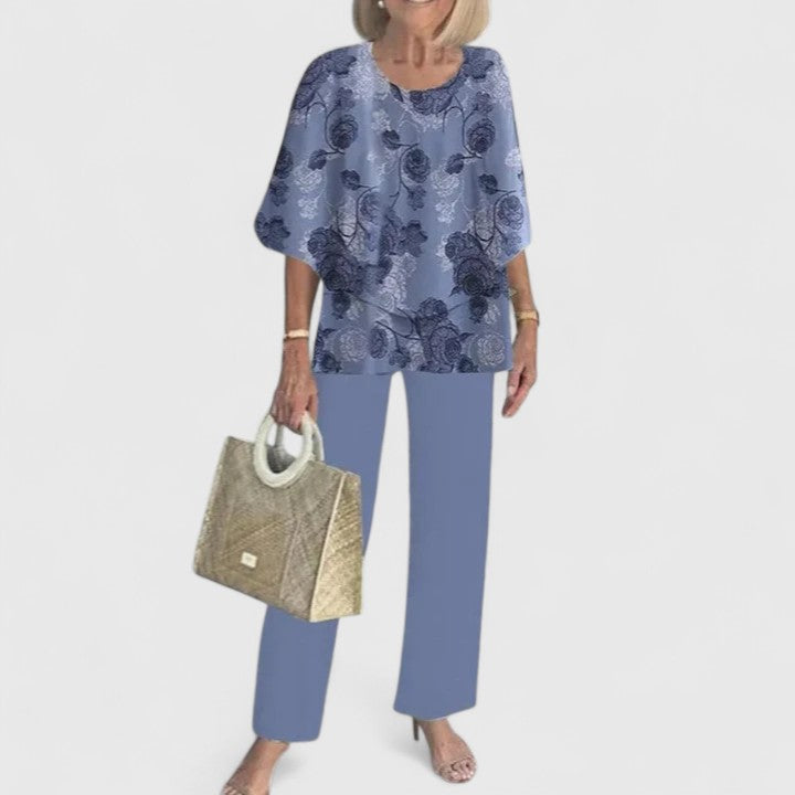 Leonora | Women's Two-Piece Top and Pants Set