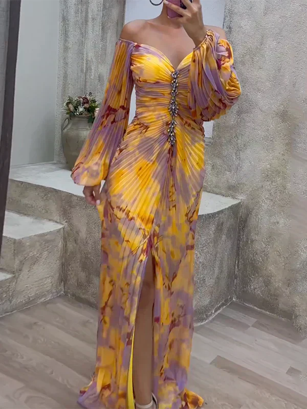 Camilla | Elegant V-Neck Midi Dress