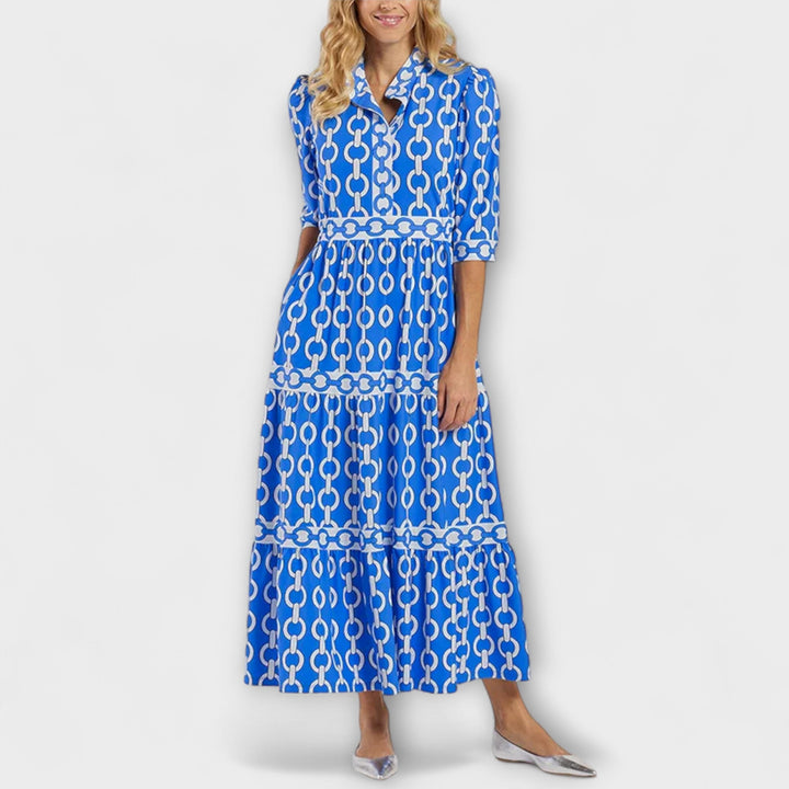 Rosalind | Women's Tiered Midi Dress