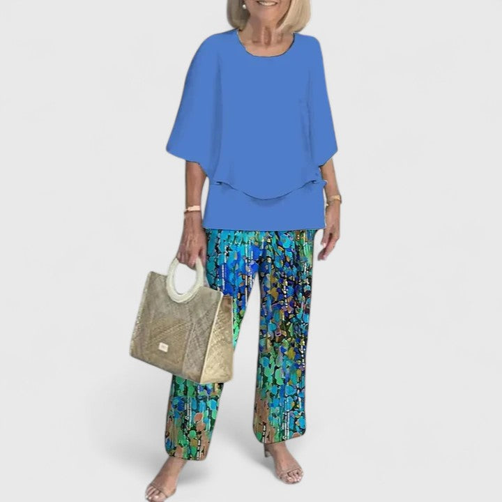 Leonora | Women's Two-Piece Top and Pants Set