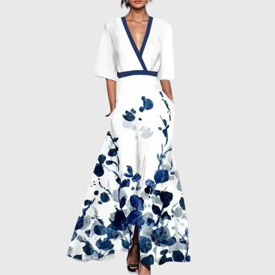 Serenella | Floral Belted Spring Dress