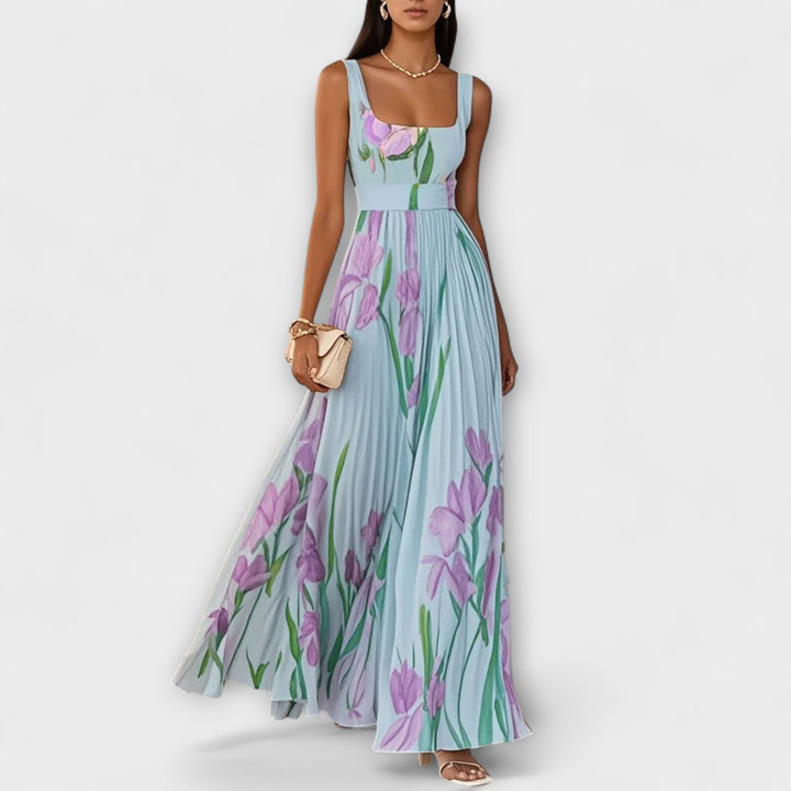 Mirabelle | Floral Square Neck Prom Dress