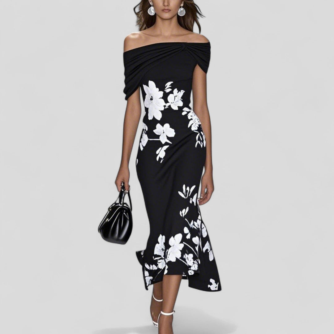 Vivienne | Printed Midi Dress