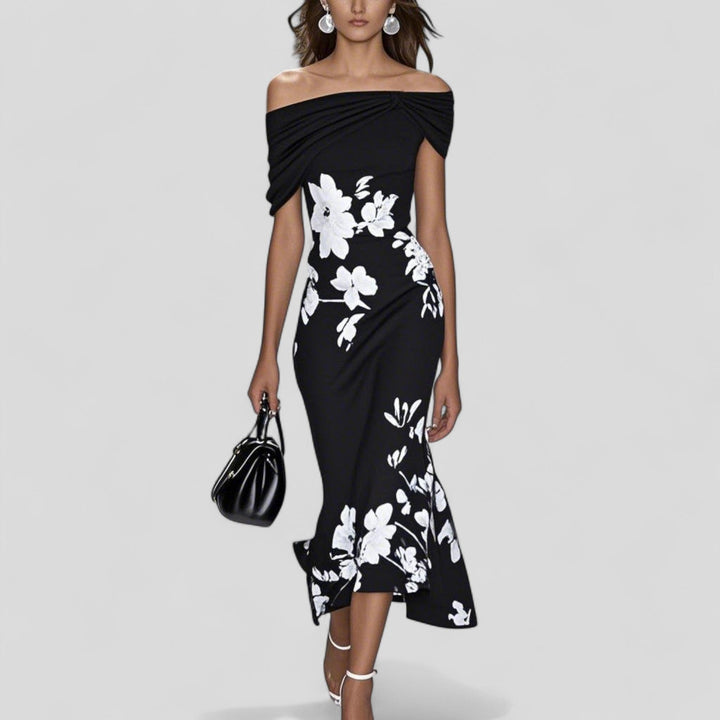 Vivienne | Printed Midi Dress