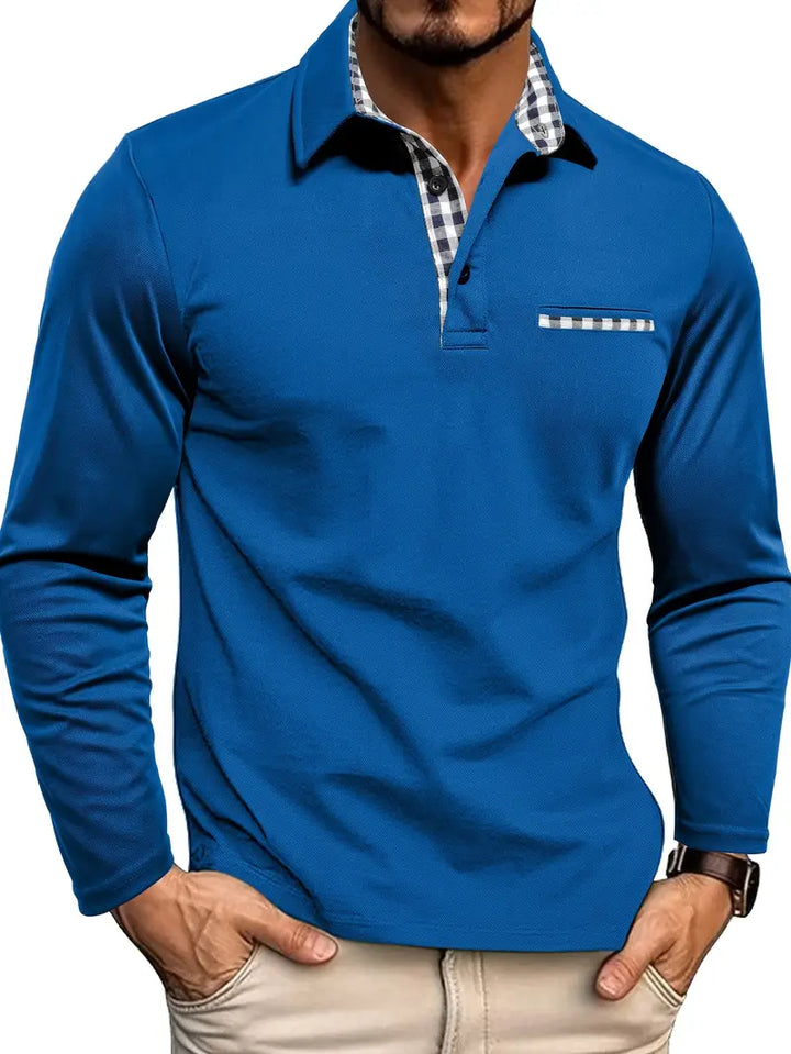 Ethan | Men's Long Sleeve Polo Shirt