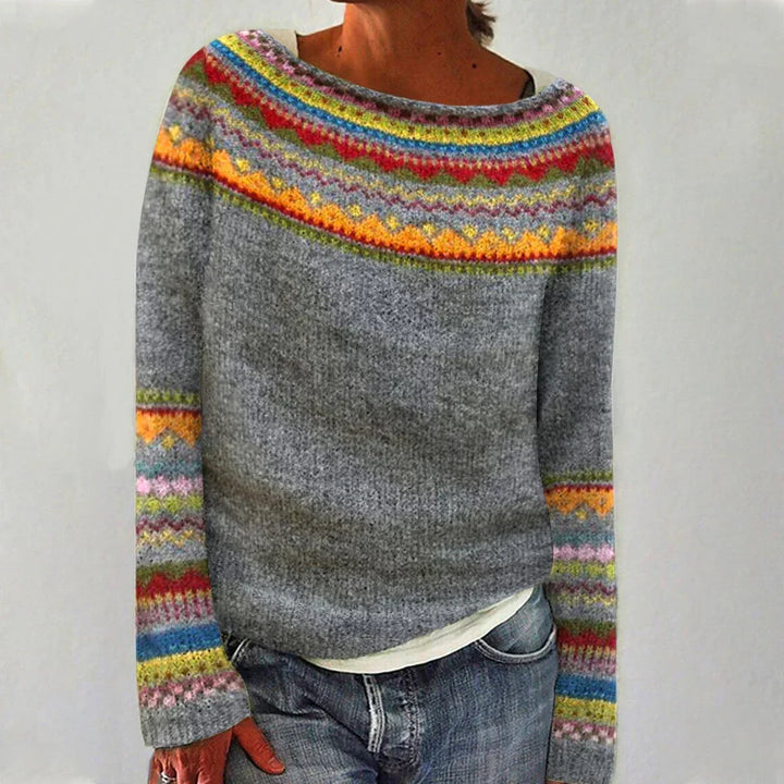 Estella | Women's Nordic Pattern Sweater