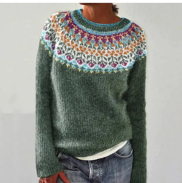 Estella | Women's Nordic Pattern Sweater