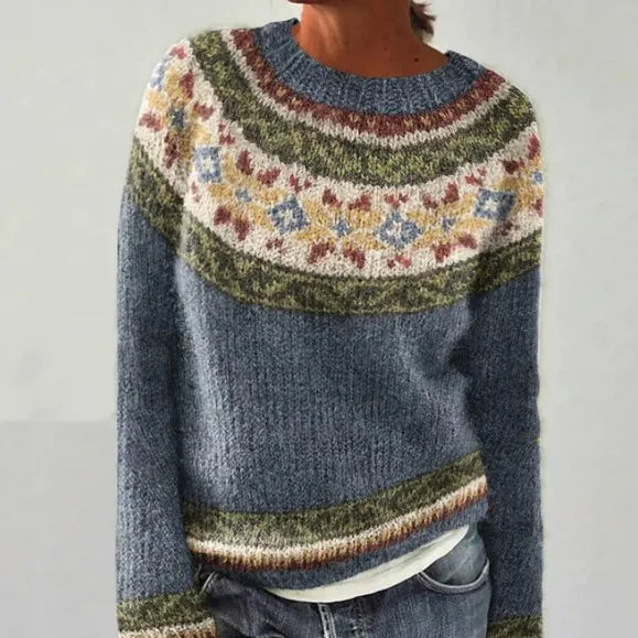 Estella | Women's Nordic Pattern Sweater