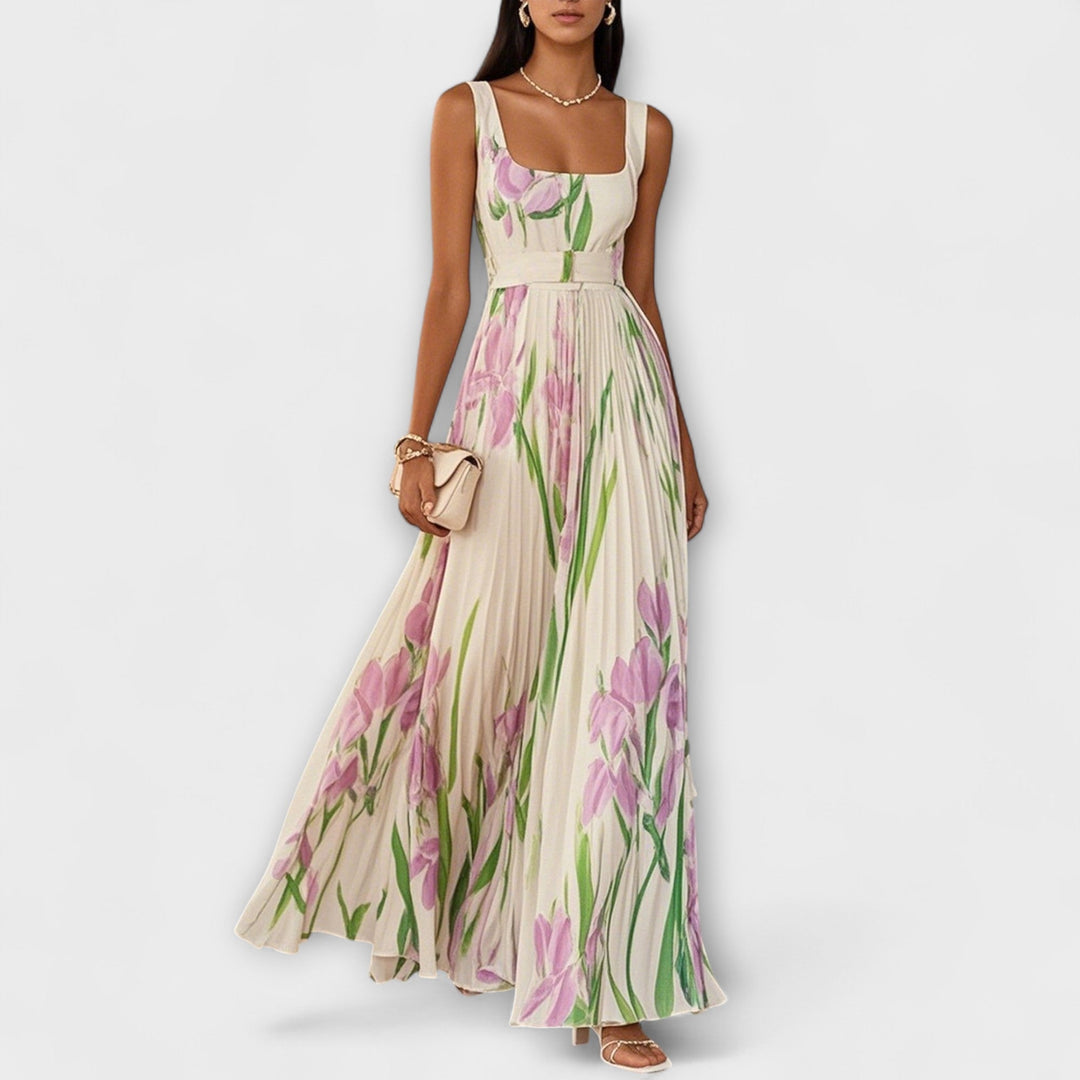 Mirabelle | Floral Square Neck Prom Dress