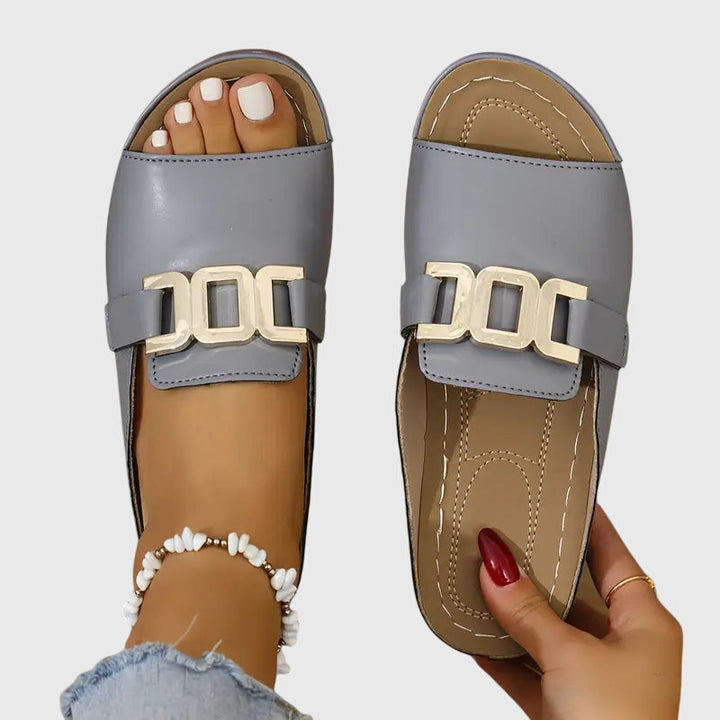 Sienna | Women's Buckle Sandals with Cushioned Insole