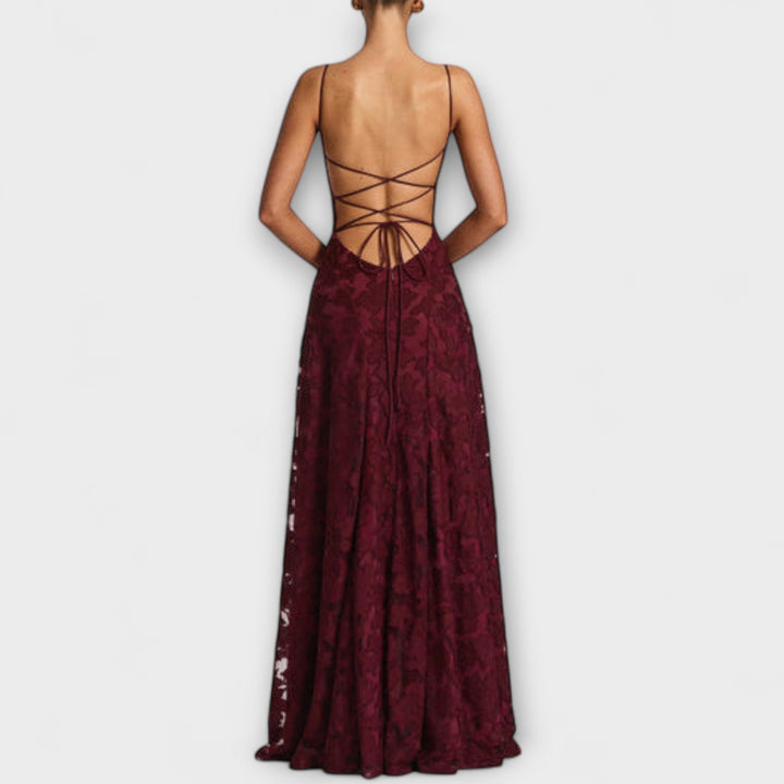 Aria | Floral Lace Maxi Dress