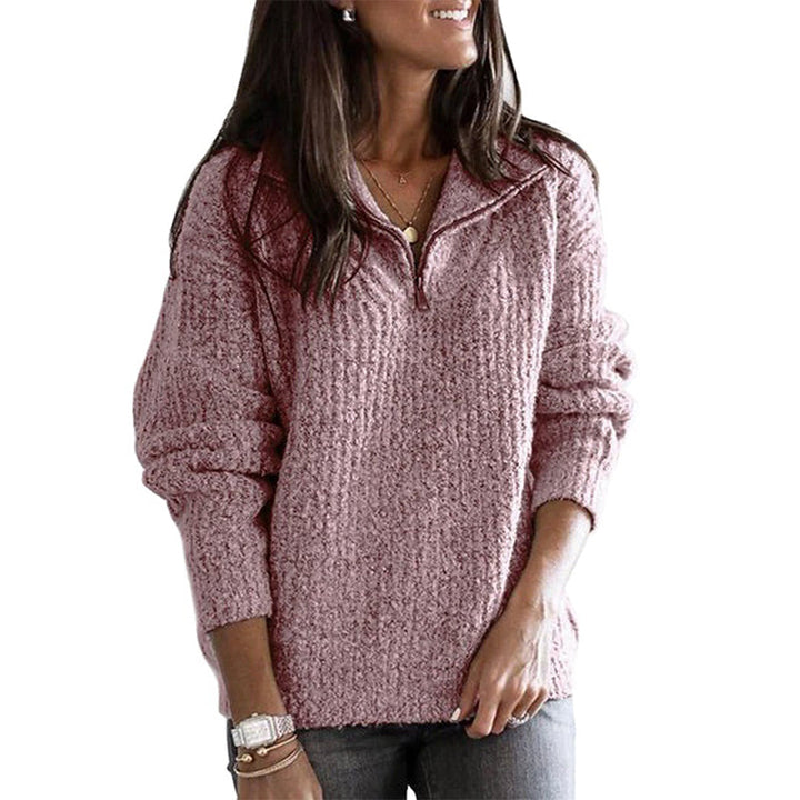 Salvatora | Women's Zip-Up Ribbed Sweater
