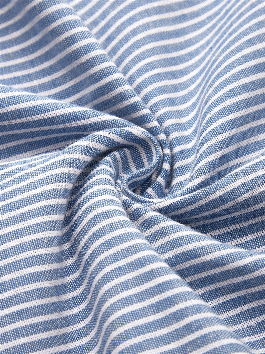 Aria | Striped Midi Sundress with Loose Fit
