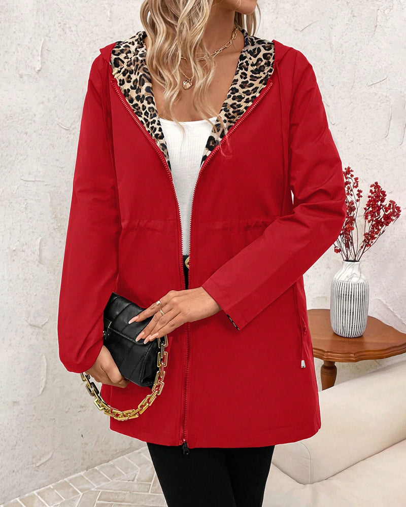Simone | Women's Reversible Leopard Print Coat