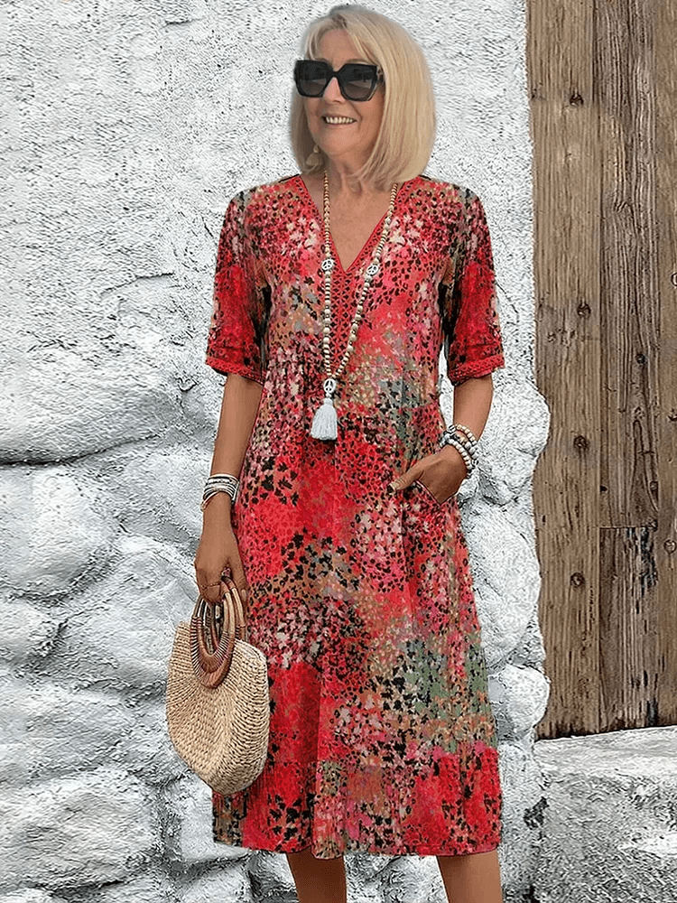 Rosalie | Floral Midi Dress