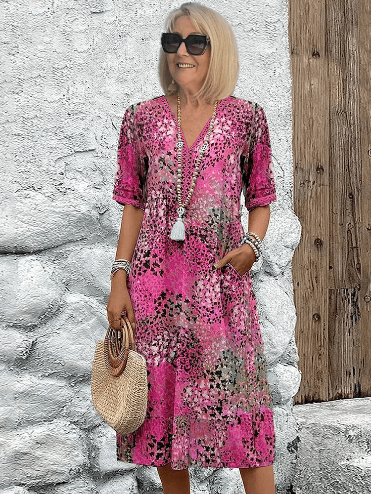 Rosalie | Floral Midi Dress
