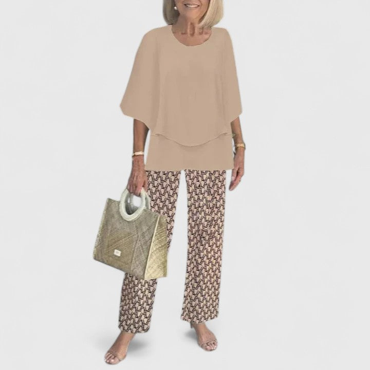 Leonora | Women's Two-Piece Top and Pants Set