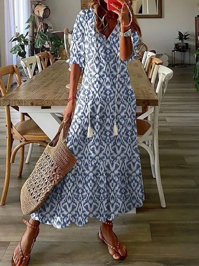 Willow | Boho Print Maxi Dress