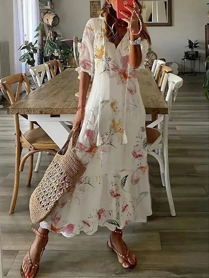 Willow | Boho Print Maxi Dress