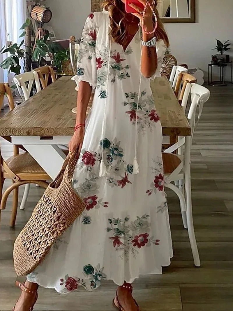 Willow | Boho Print Maxi Dress