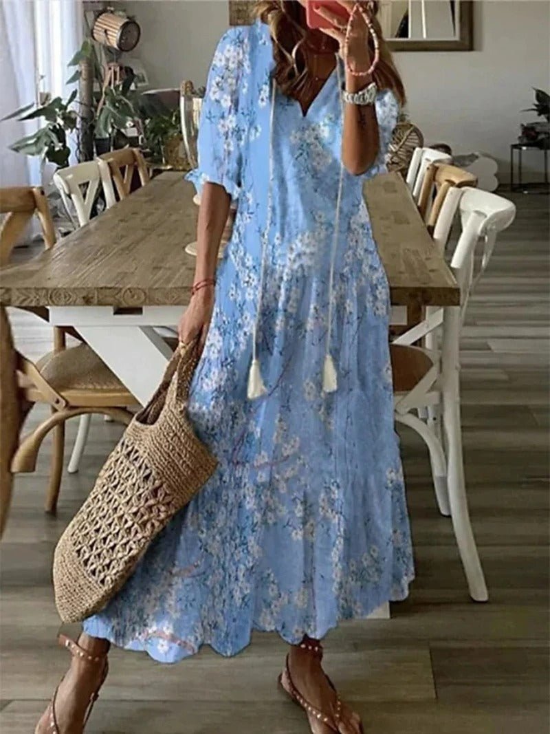 Willow | Boho Print Maxi Dress