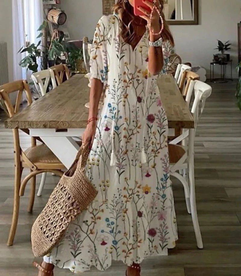 Willow | Boho Print Maxi Dress