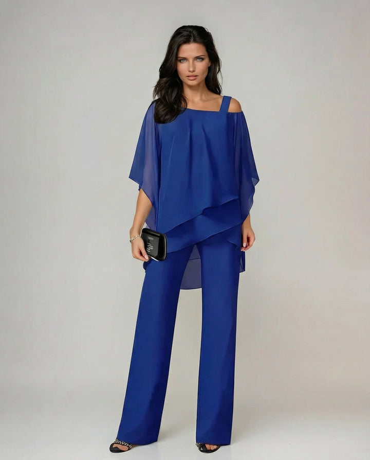Adelaide | Women's Flowy Top and Wide Leg Pants Set