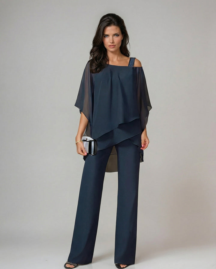 Adelaide | Women's Flowy Top and Wide Leg Pants Set