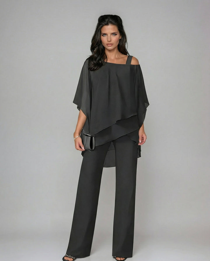 Adelaide | Women's Flowy Top and Wide Leg Pants Set