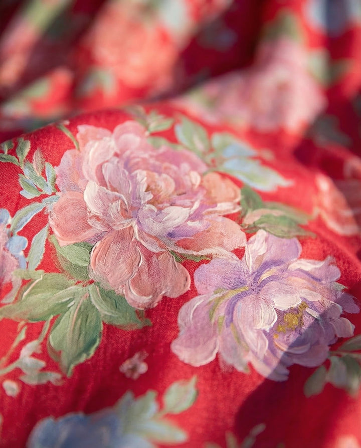 Sienna | Floral V Neck Maxi Dress with Pockets