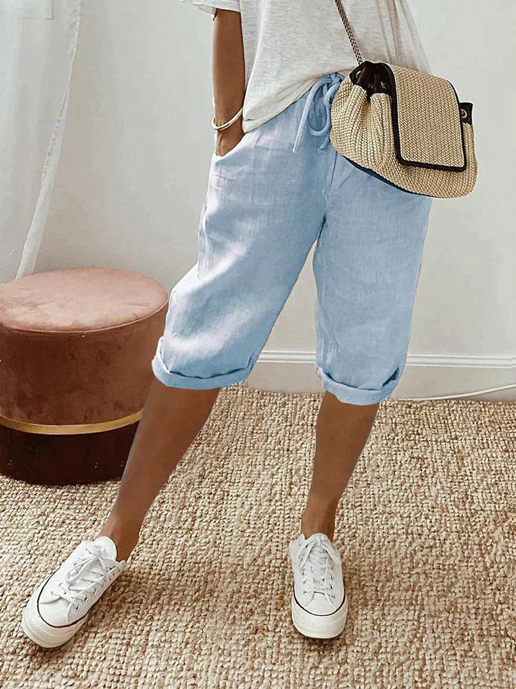 Lillian | Women's Cotton Knee-Length Pants