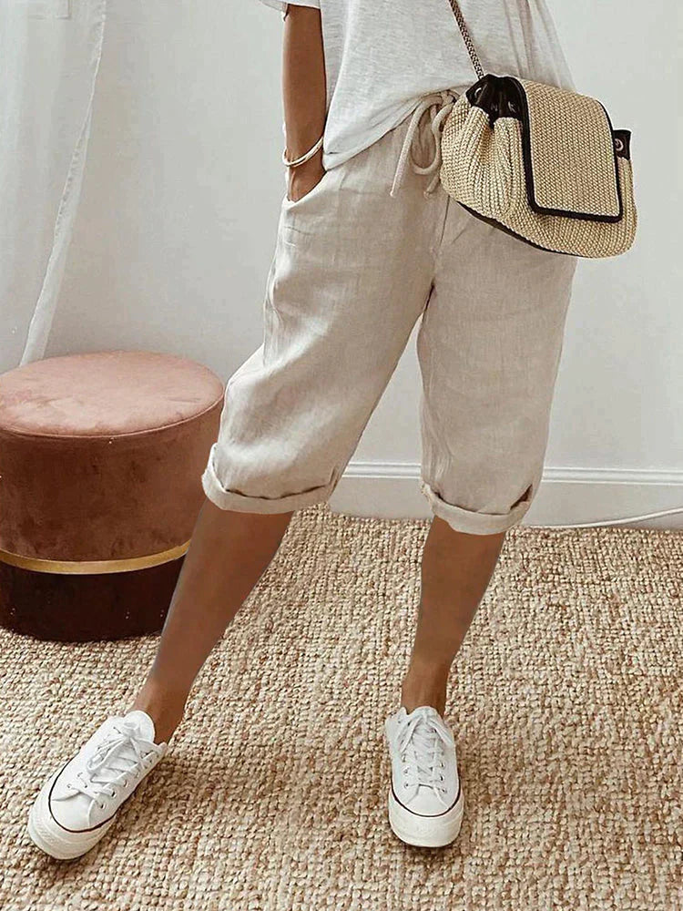 Lillian | Women's Cotton Knee-Length Pants
